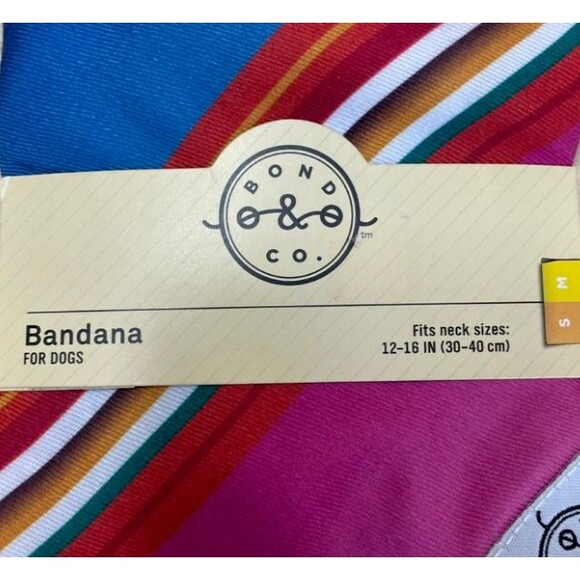 New Bond & Co Dog Bandana - Striped, Small/Medium (12-16 inch neck) - Picture 3 of 3